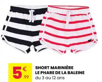 Short marinière le phare de la baleine 
