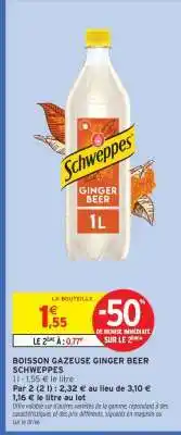 Boisson gazeuse ginger beer schweppes 