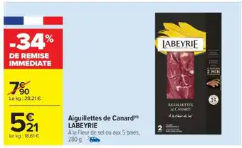 Aiguillettes de canard labeyrie 