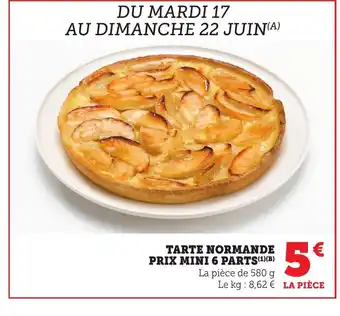 Tarte normande prix mini 6 parts 