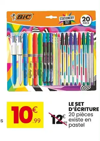 Le set d'écriture 