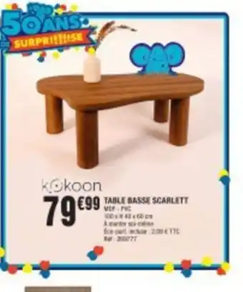 Table basse scarlett 