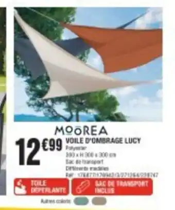 Voile d'ombrage lucy 