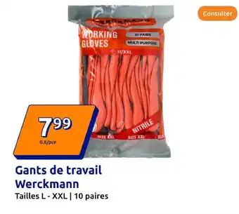 Werckmann gants de travail 