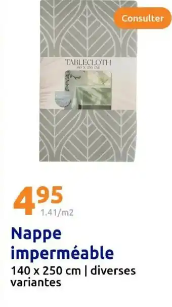 Nappe imperméable 140 x 250 cm 