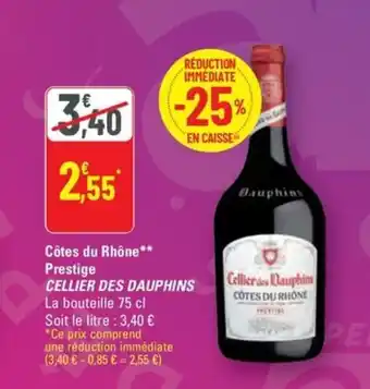 Cellier des dauphins côtes du rhône prestige 