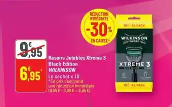 Wilkinson rasoirs jetables xtreme 3 black edition 