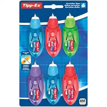 Tipp-ex 6 mini rubans correcteurs twist 