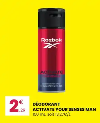 Reebok déodorant activate your senses man 