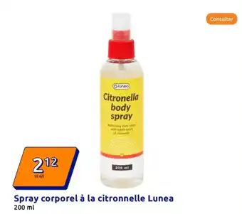 Lunea spray corporel à la citronnelle 