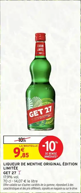 Liqueur de menthe original édition limitée 