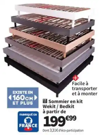 Sommier en kit wekit / bedkit à partir de 