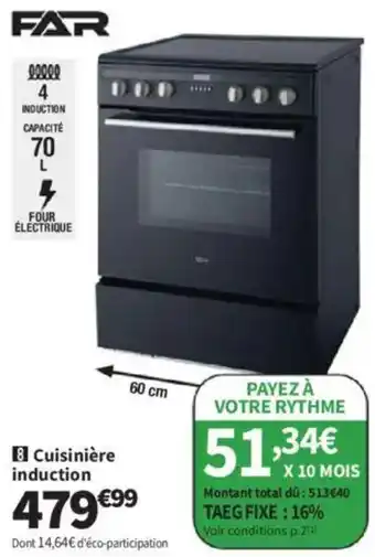 Cuisinière induction 