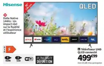 Hisense télévfiseur uhd qled connecté