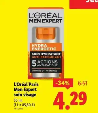 L'oréal paris men expert soin visage 