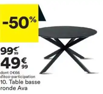 Table basse ronde ava 