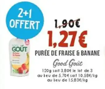 Good gout purée de fraise & banane 