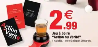 Jeu à boire "action ou vérité" 