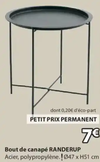 Bout de canapé randerup 