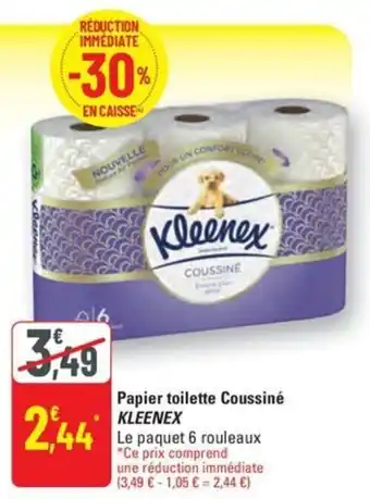 Papier toilette coussiné kleenex 