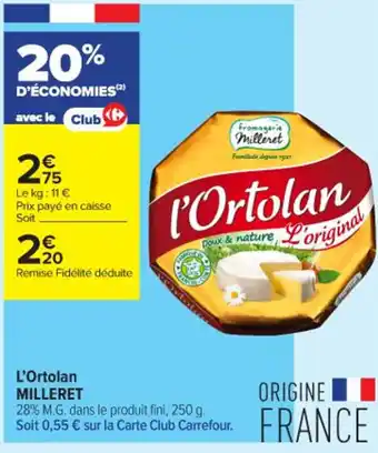 Milleret l'ortolan 