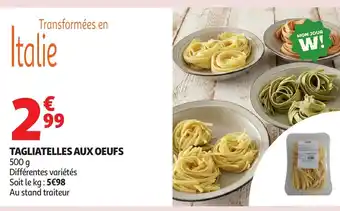 Tagliatelles aux oeufs
