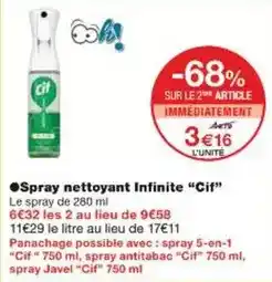 Cif - spray nettoyant infinite