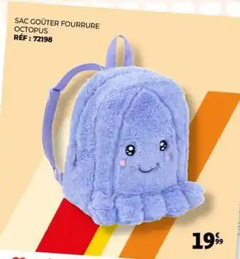 Sac goûter fourrure octopus