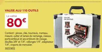 Valise alu 110 outils