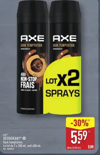 Axe déodorant