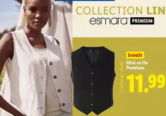 Gilet en lin premium