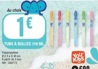 Tube à bulles