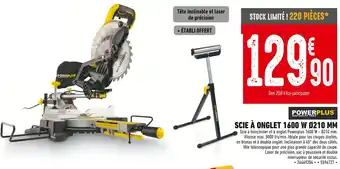 Powerplus scie à onglet 1600 w ø210 mm