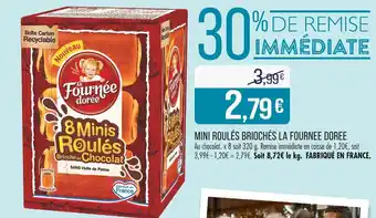 La fournée la fournee doree mini roulés briochés