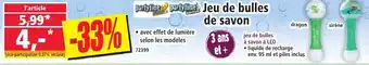 Jeu de bulles de savon
