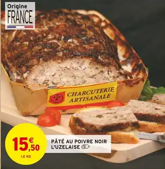 Pâté au poivre noir l'uzelaise