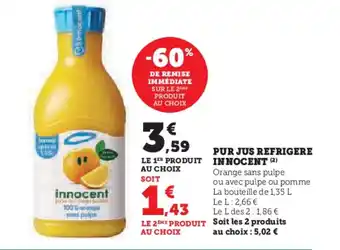 Innocent pur jus refrigere