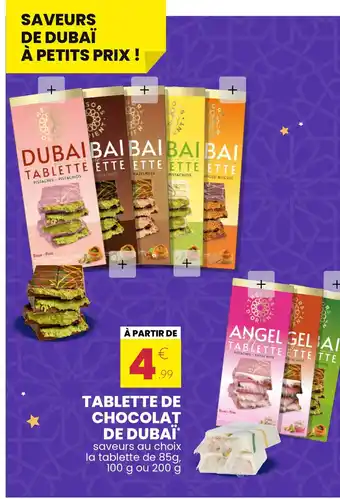 Tablette de chocolat de dubai