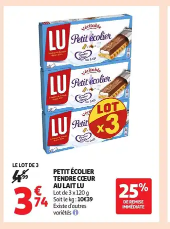 Lu petit écolier tendre cœur au lait