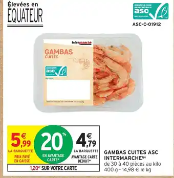 Gambas cuites asc intermarche