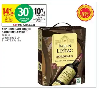 Baron de lestac aop bordeaux rouge