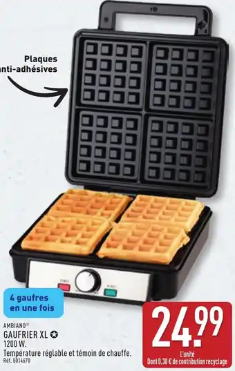 Ambiano gaufrier xl