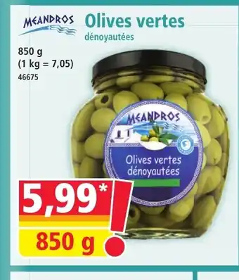 Meandros olives vertes