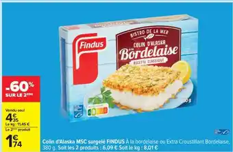 Colin d'alaska msc surgelé findus