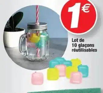 Lot de 10 glaçons réutilisables