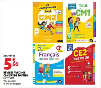 Révisez avec nos cahiers de soutien