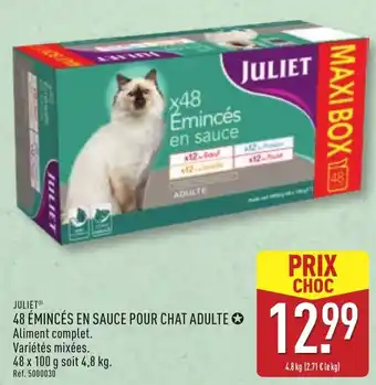 Juliet 48 émincés en sauce pour chat adulte