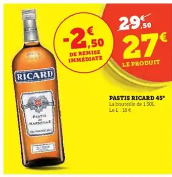 Pastis ricard 45°