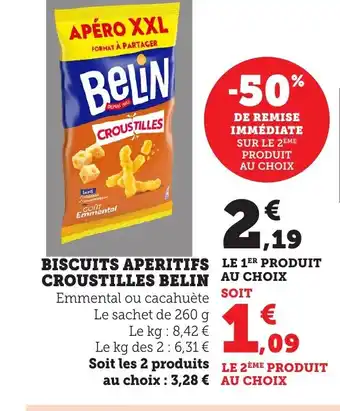 Belin biscuits aperitifs croustilles