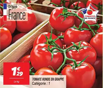 Tomate ronde en grappe